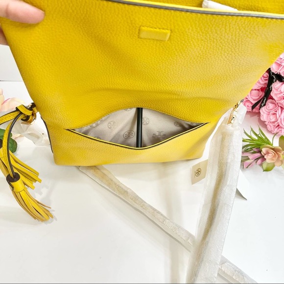 NEW Tory Burch Thea Foldover Crossbody Bag in Daylily - Picture 7 of 13
